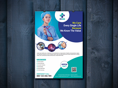 Medical Flyer design a4 flyer banner design booklet brochure business catalog corporate dl flyer flat flyer logo marketing medical care medical flyer modern design modern flyer professional design professional logo design resume design social media design