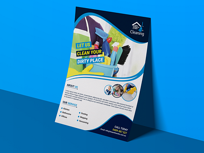 Cleaning Service Flyer Design Template a4 flyer abstract booklet branding business cleaning flyer corporate creative flyer logo marketing modern flyer poster presentation washing flyer