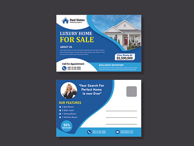 Real Estate EDDM Postcard/Direct email card Design