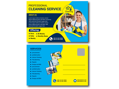 Cleaning EDDM Postcard  & direct mail design