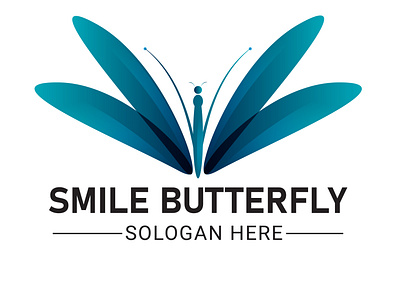 SMILE BUTTERFLY PROFESSIONAL LOGO DESIGN