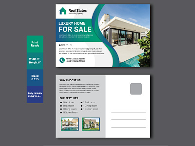 Real estate postcard design / Modern postcard Design