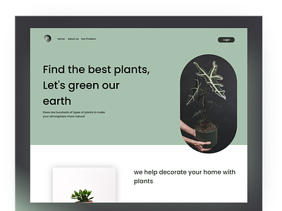 Plants landing page