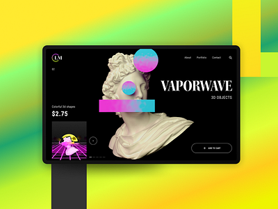 Vaporwave objects