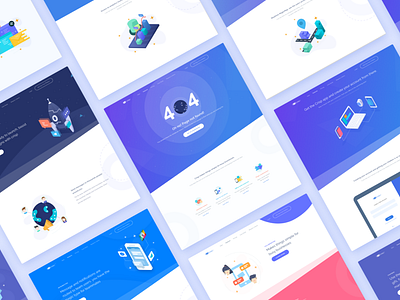 Isometric Landing Page