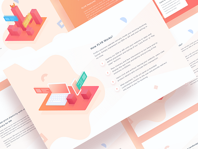 Flyr Landing Page app device flat flight illustrations isometric ui web website