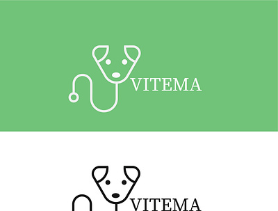 VITEMA dog logo logodesign minimal logo