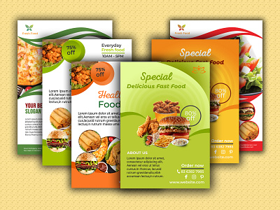 Flyer Design black white creative flyer fastfood flyer design food flyer design menu card vegatable