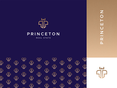 PRINCETON - LOGO brand brand identity branding design elegant logo graphicdesign home logo logo design logo maker logo mark logos logotype luxury logo princeton property logo realestate seo