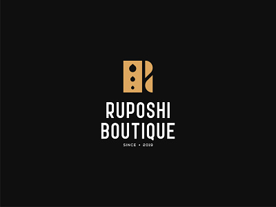 Ruposhi Boutique abstract logo boutique logo boutique logo design boutiques brand branding branding design design graphicdesign lettermark logo logo design logo desing logotype mark design shopping store brand store logo