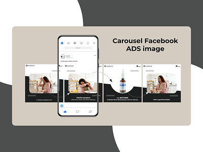 Carousel for Facebook ads ads branding carousel carousel ads design graphic design