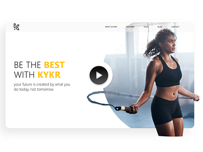 KYKR Landing Page design landingpage ui