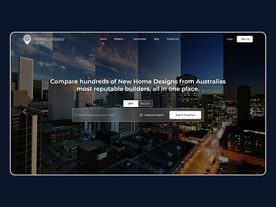 Home Builder Website Landing Page design landingpage