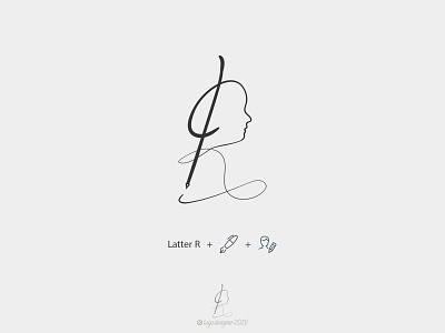letter R art branding design graphic design illustration illustrator logo type typography vector