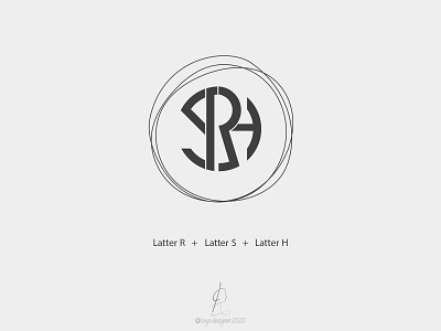 Letter RSH art branding design graphic design illustration illustrator logo type typography vector