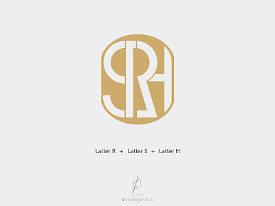 Letter RSH art branding design graphic design illustration illustrator logo type typography vector