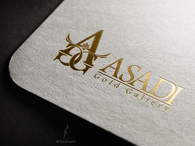 Asadi Gold Gallery Logo branding design graphic design illustration illustrator logo typography vector