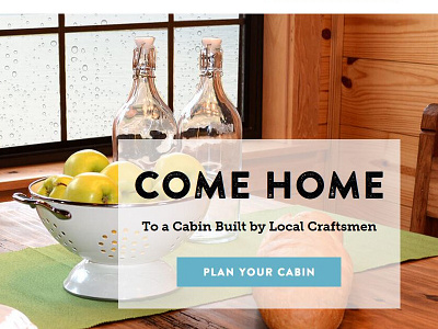 Leland's Cabin Homepage Redesign