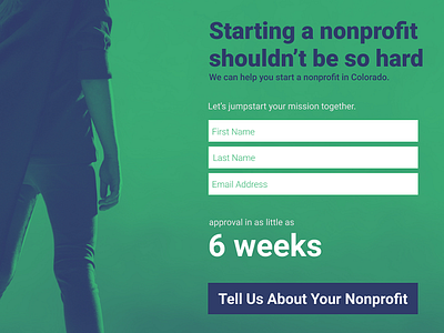 Nonprofit Software Landing Page to Increase Conversions