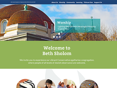 Another view of the beautiful Beth sholom color palette. css drupal indesign php