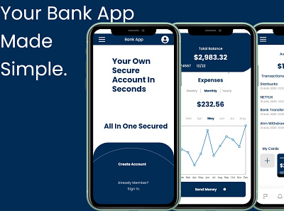 Bank App UI adobexd uiux