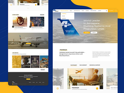 Arkotech Aviation Landing ui ux ui design web design