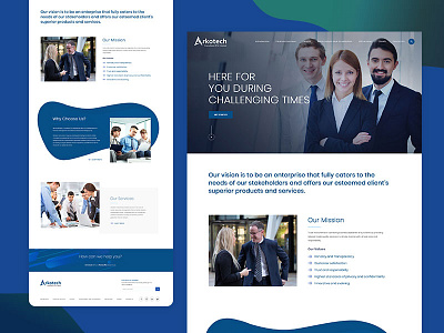 Arkotech Consultant ui design uiux website design