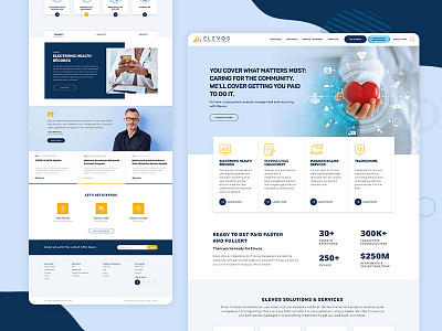 Elevos Landing ui design uiux website website design