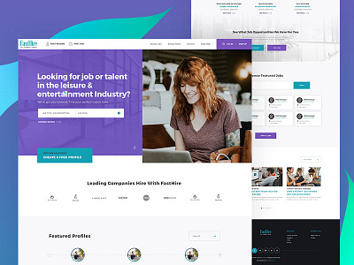 Fast Hire ui design uiux website design