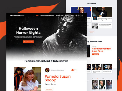 Halloween ui design uiux website design