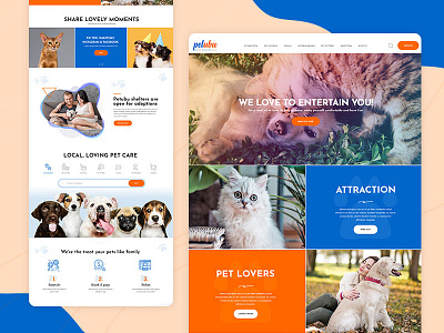 PET Landing brand design brand identity graphic design ui ui design uiux website design