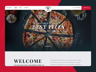 trumbullpizza brand design branding design graphic design logos ui ui ux ui design uiux website design