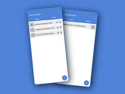 Task Reminder UI Design