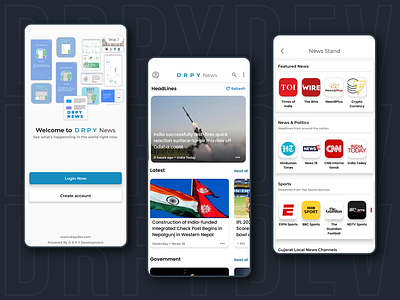 News app UI