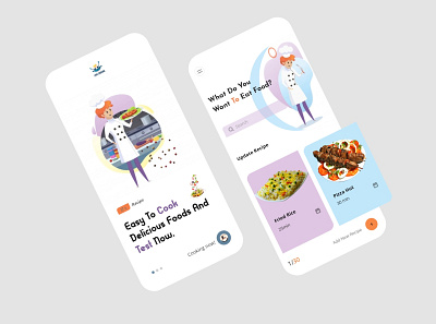 Fast food delivery app app branding cook food cooking design illustrator restaurant restaurant app sheffield ux