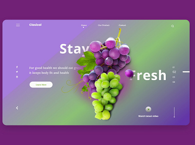 fruits landing page clean delivery service delivery status design fruits fruits and vegetables online homepage landingpage page service ui uiux web webdesign webdesigns
