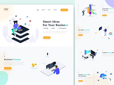 business landing page