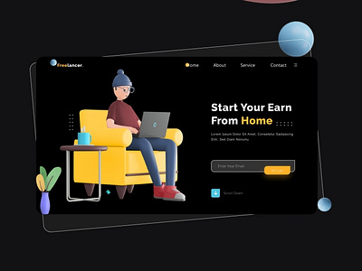 freelancing work landing page