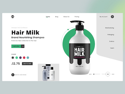shampoo product design cosmeticts design ecommearce home page shampoo shophify skinncare ui ux webshop website