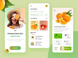 Fruits delivery mobile app by Ayesha Siddika on Dribbble