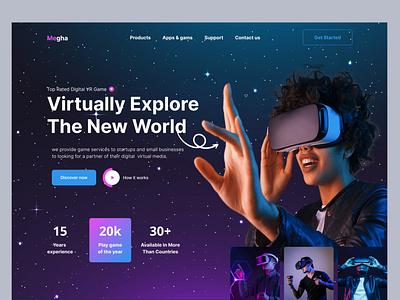 VR Store Website concept