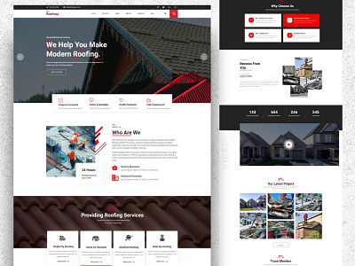 Roofing landing page architecture landingage minimal responsive roof roofing roofing service roofing website roofpress room service service website