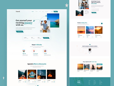 Travel landing page