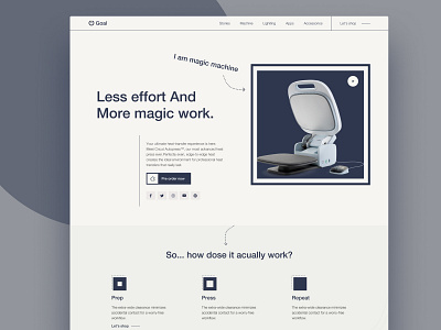 Autopress landing page