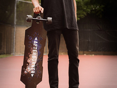 Longboard graphic illustrator longboard photoshop skateboarding