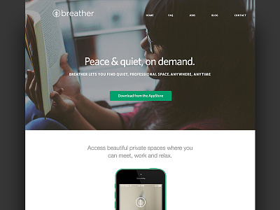Breather Landing Page
