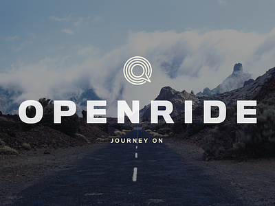 Logo for Openride brand branding car identity marketplace on demand ridesharing startup travel