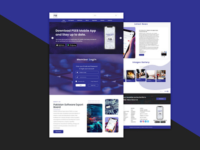 Pakistan Software Export Board Website UI