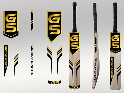 Cricket Bat Label Design Branding