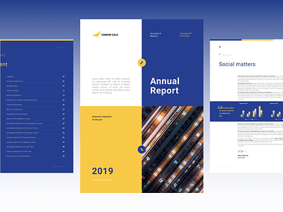 Annual Outlook (A4 presentation) a4 animation annual report design annualreport financials information design investor deck reports and data